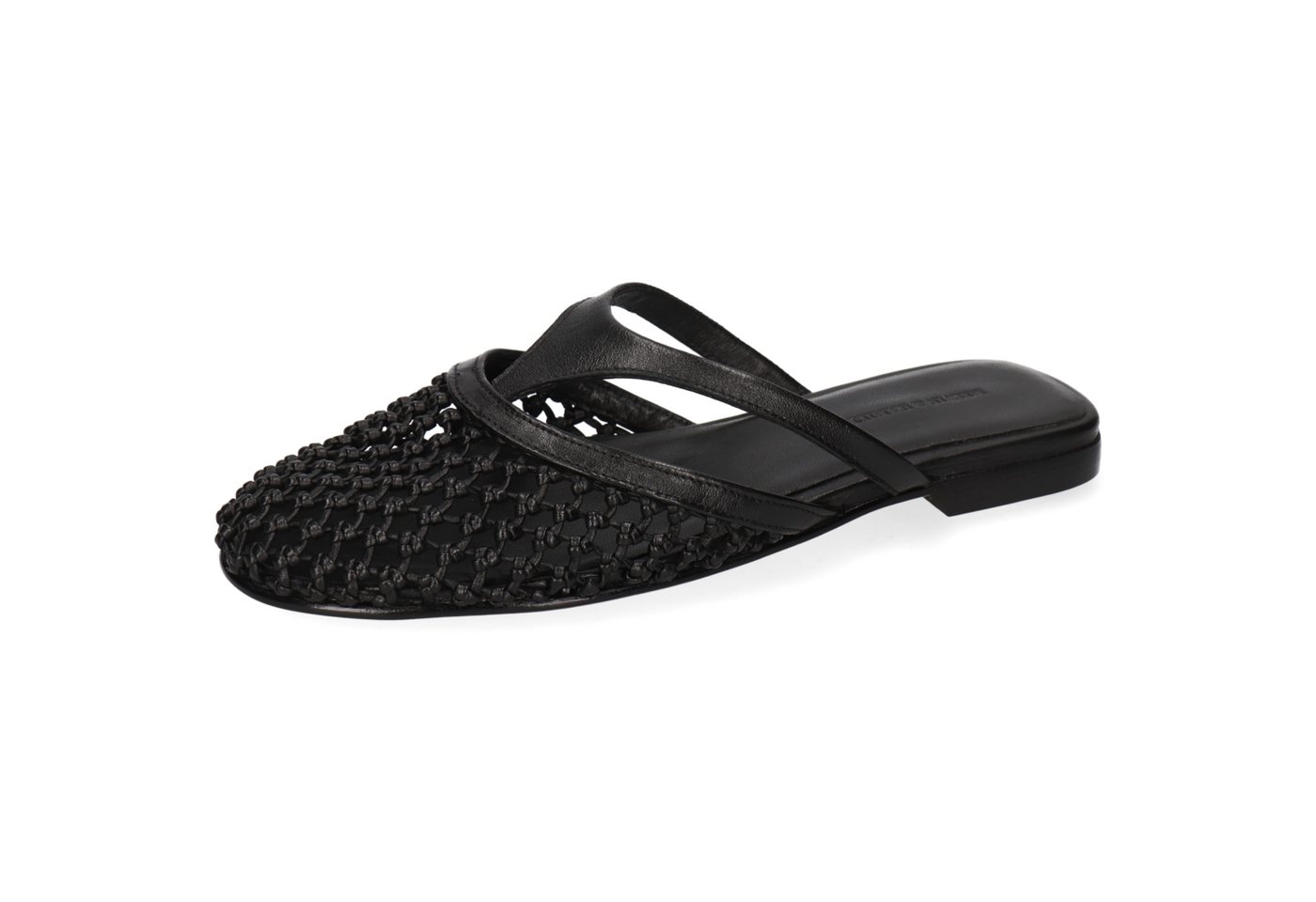 melvin & hamilton Alivia 5 Leder-Pantoletten für Damen Pantolette Flache Absätze, Echtes Leder (schwarz)