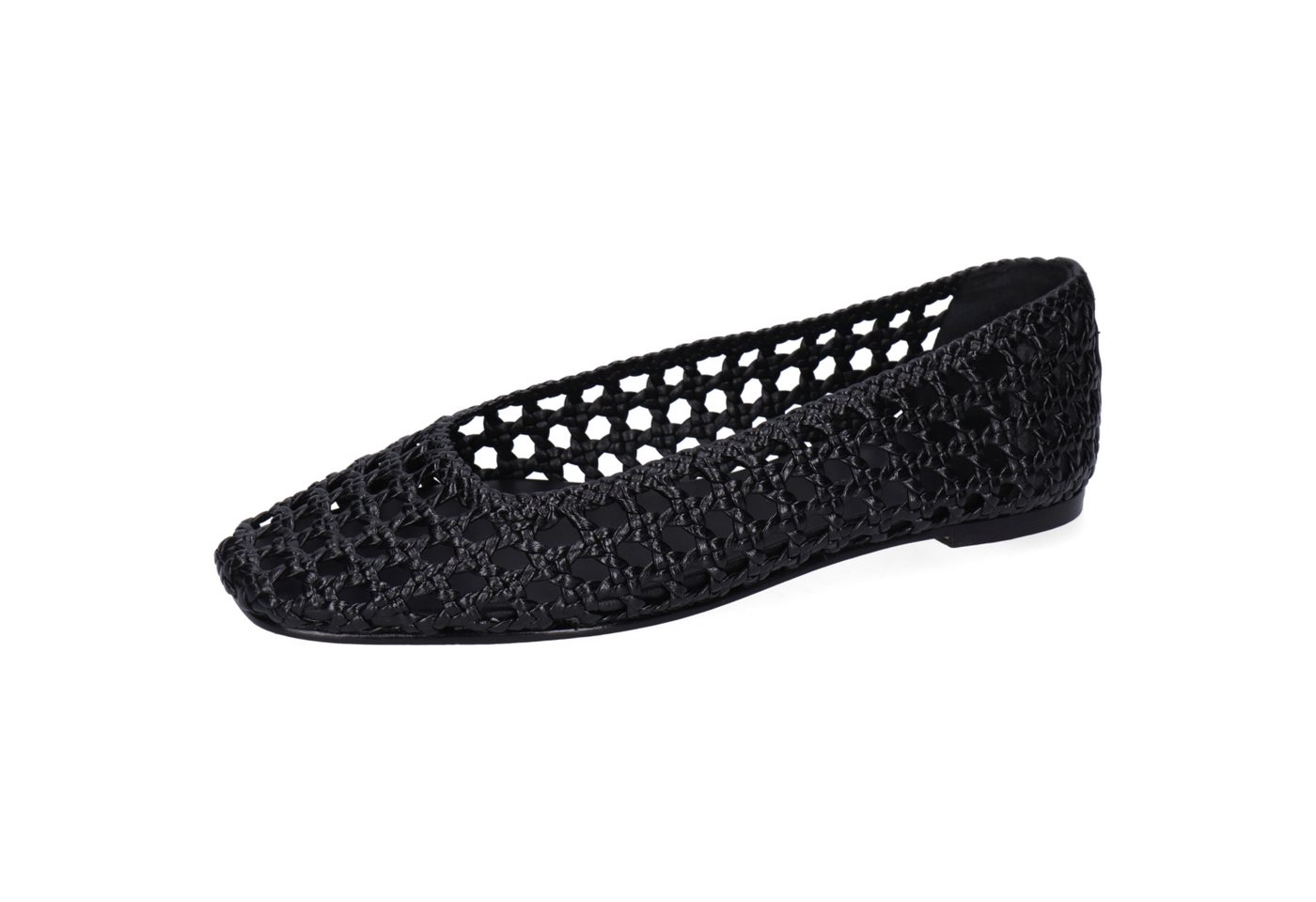 melvin & hamilton Bexley 6 Leder-Geflochtene Schuhe für Damen Ballerina Flache Absätze, Echtes Leder, Von Hand geflochten
