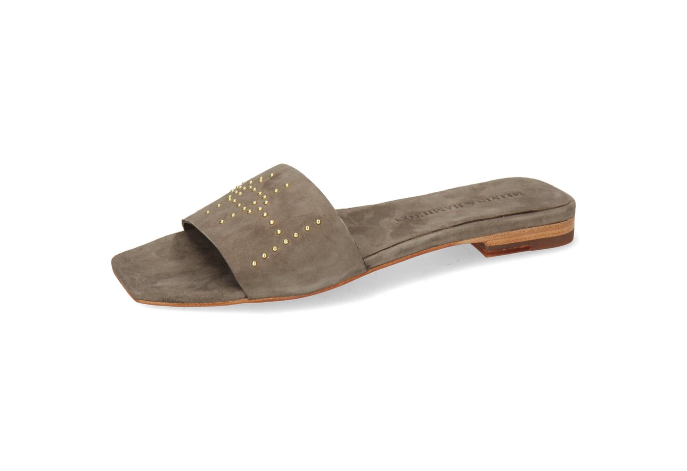 melvin & hamilton Brooke 3 Leder-Pantoletten für Damen Pantolette Flache Absätze, Echtes Leder