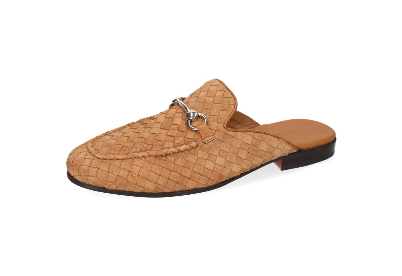 melvin & hamilton Clive 30 Leder-Geflochtene Schuhe für Herren Pantolette Flache Absätze, Echtes Leder, Von Hand geflochten