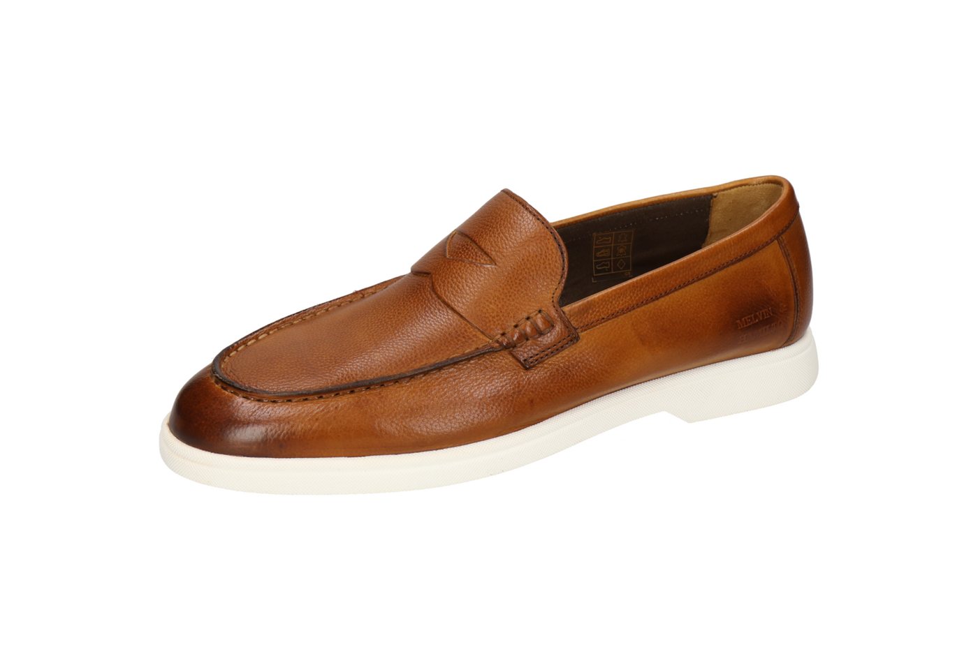 melvin & hamilton Dean 3 Leder-Loafers für Herren Loafer Flache Absätze, Echtes Leder (braun)