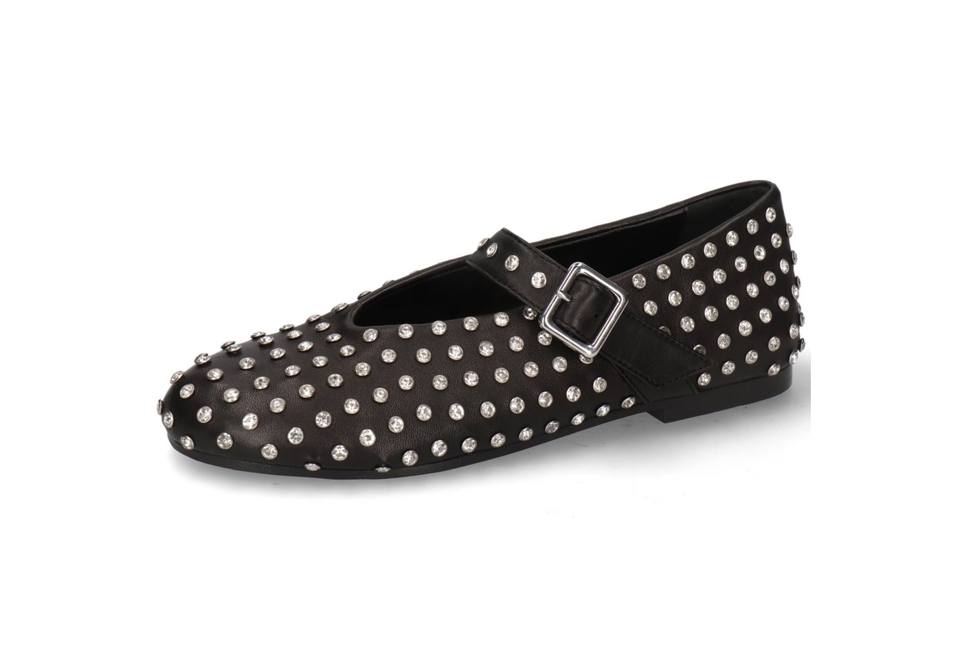 melvin & hamilton Emily 3 Leder-Ballerinas für Damen Ballerina Flache Absätze, Echtes Leder, Kristallverzierung