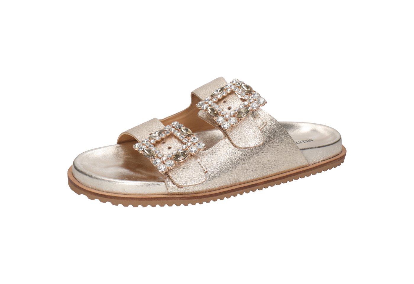 melvin & hamilton Eve 1 Leder-Pantoletten für Damen Pantolette Flache Absätze, Echtes Leder