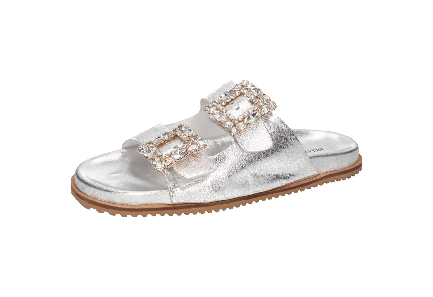 melvin & hamilton Eve 1 Leder-Pantoletten für Damen Pantolette Flache Absätze, Echtes Leder