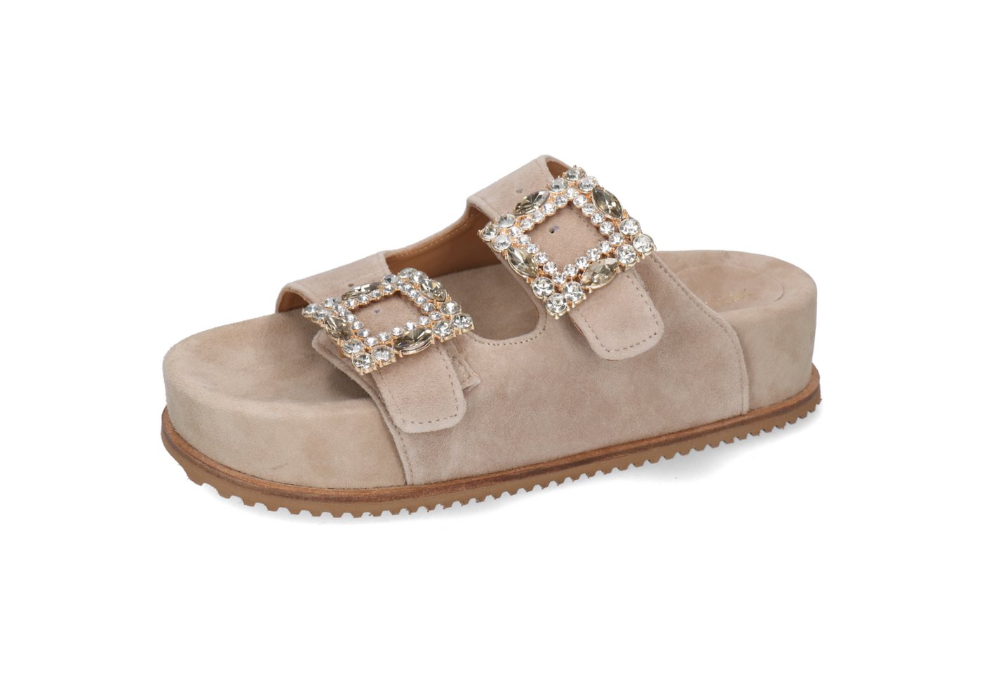 melvin & hamilton Eve 3 Leder-Pantoletten für Damen Pantolette Plateausohlen, Echtes Leder
