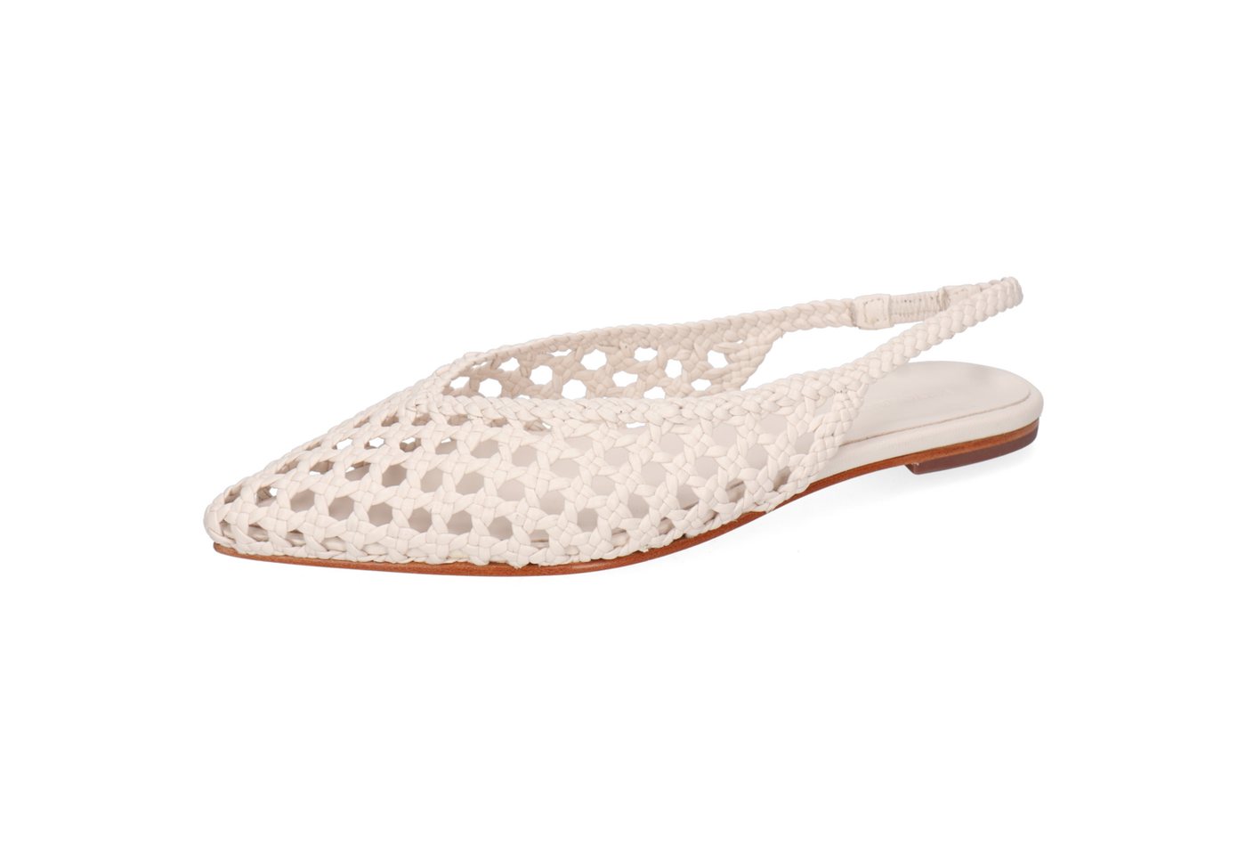melvin & hamilton Fiora 4 Leder-Ballerinas für Damen Ballerina Flache Absätze, Echtes Leder, Von Hand geflochten