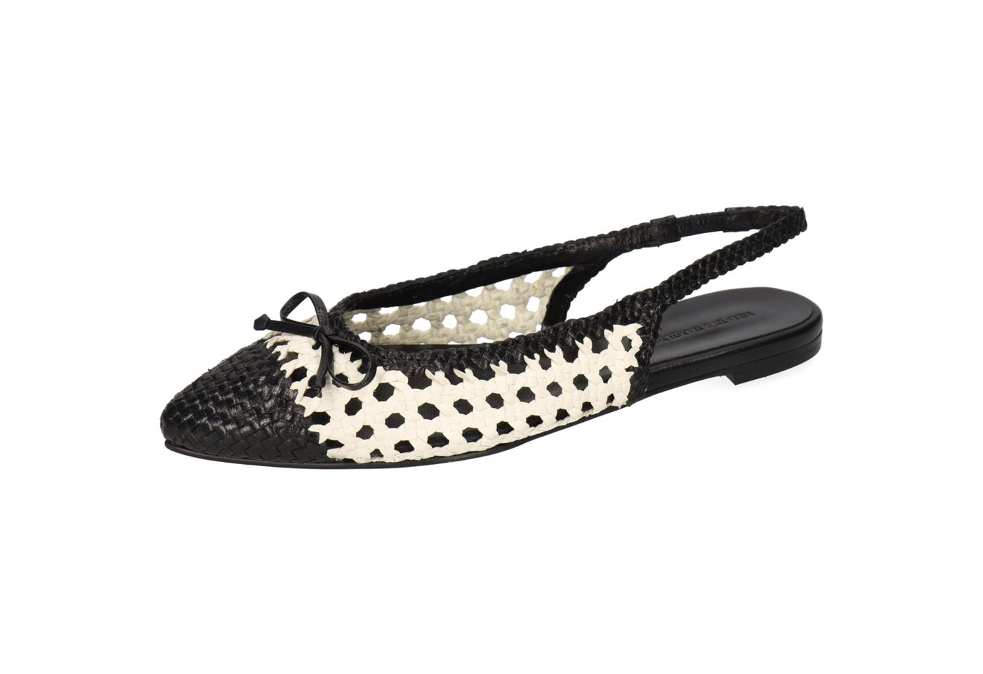 melvin & hamilton Fiora 5 Leder-Ballerinas für Damen Ballerina Flache Absätze, Echtes Leder, Von Hand geflochten