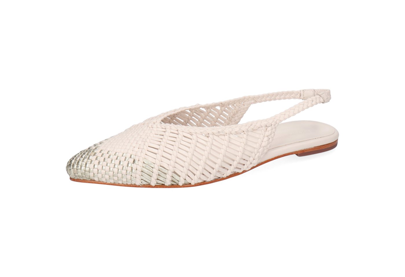 melvin & hamilton Fiora 6 Leder-Geflochtene Schuhe für Damen Ballerina Flache Absätze, Echtes Leder