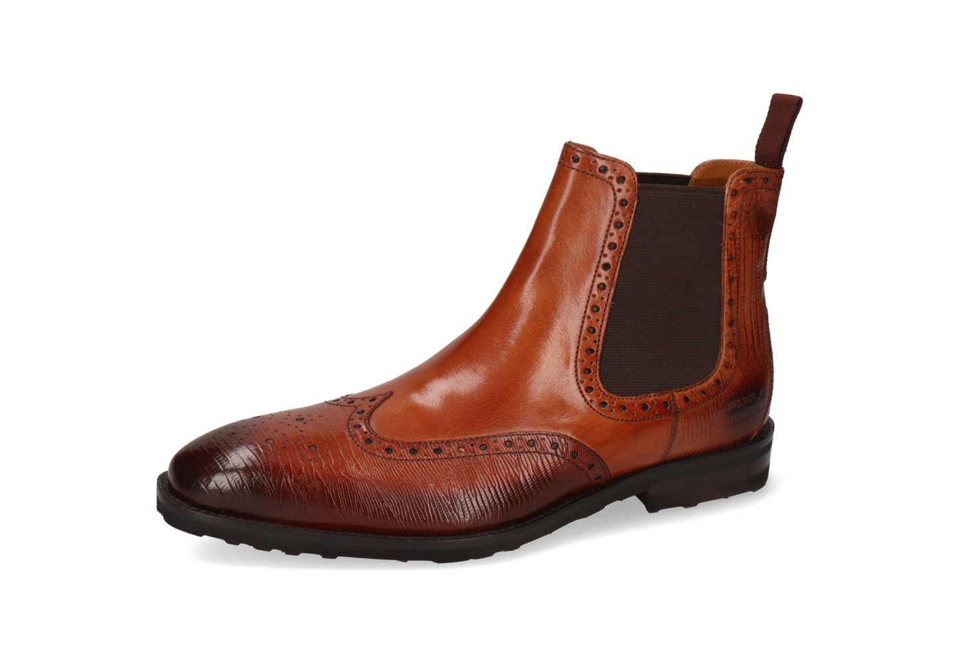 melvin & hamilton Flynn 2 Leder-Stiefeletten für Herren Stiefelette Flache Absätze, Echtes Leder, Vegetabile Gerbung