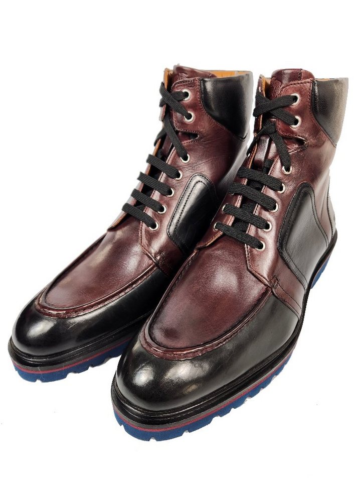 melvin & hamilton George1 Black-Marrone Schnürstiefel