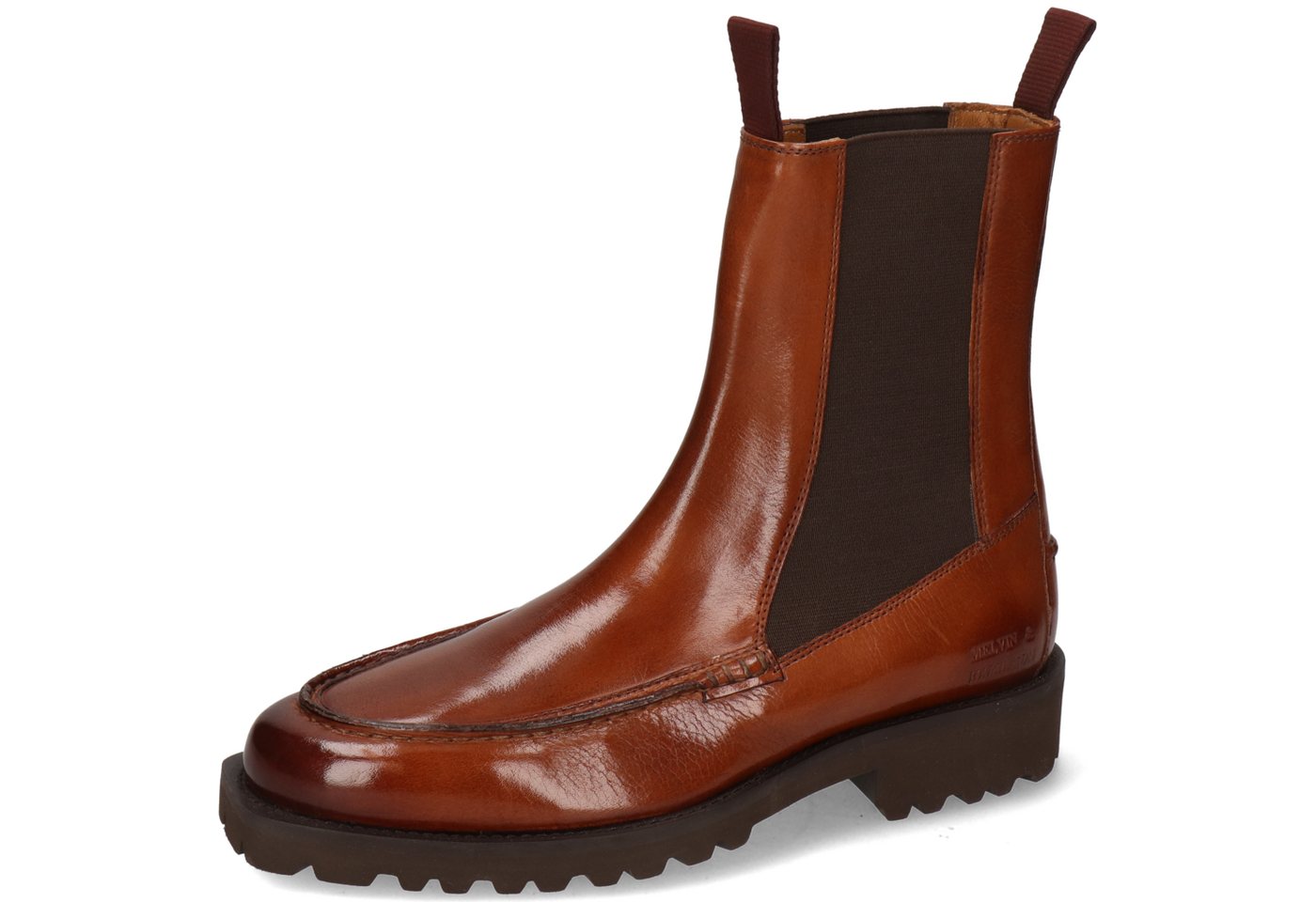 melvin & hamilton Gianna 21 Leder-Stiefeletten für Damen Stiefelette Flache Absätze, Echtes Leder, Vegetabile Gerbung