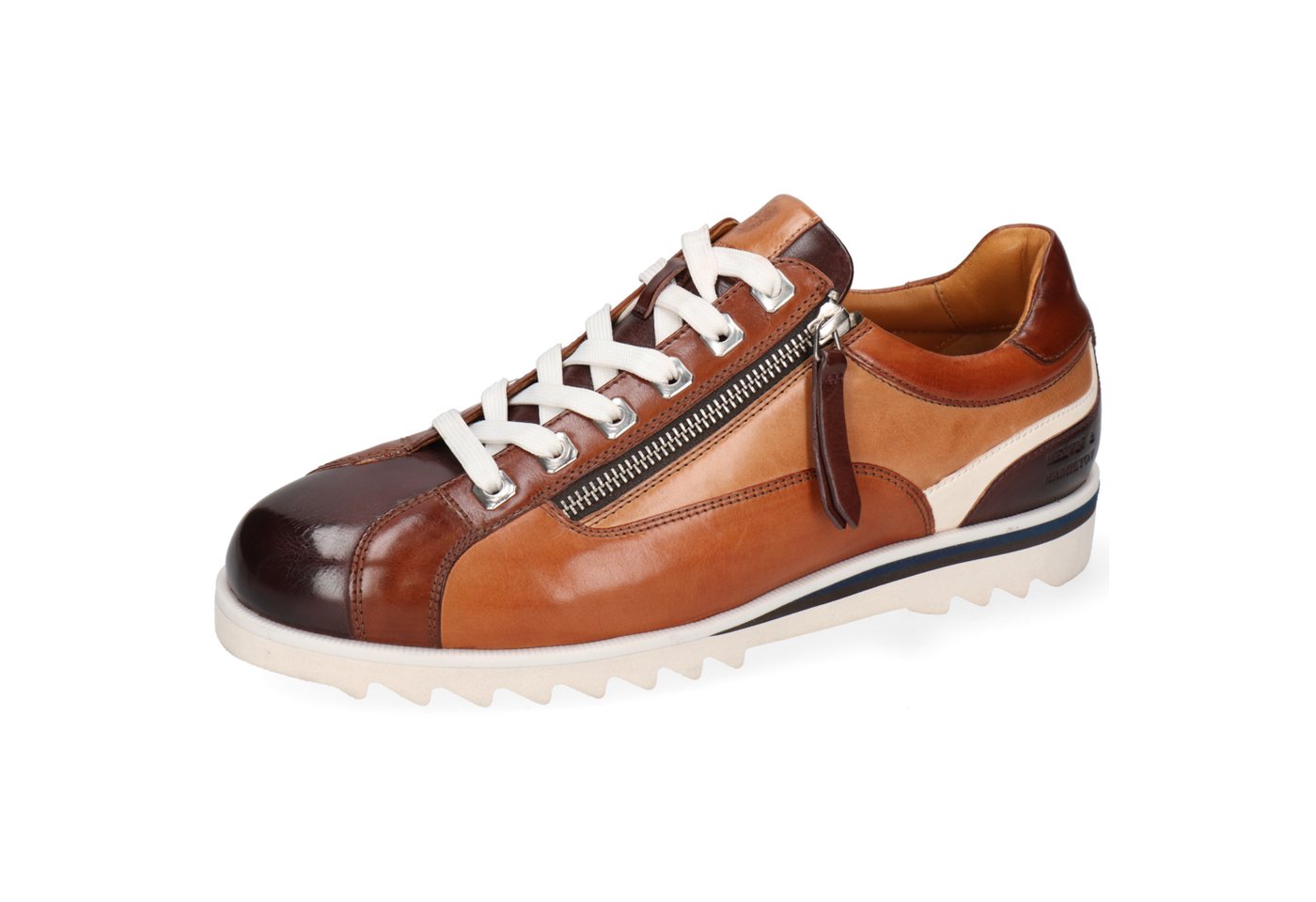 melvin & hamilton Hadrian 12 Leder-Sneakers für Herren Sneaker Plateausohlen, Echtes Leder, Herausnehmbare Innensohle