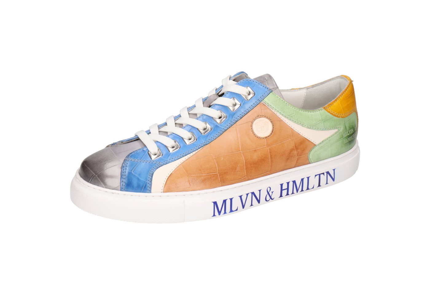 melvin & hamilton Harvey 9 Leder-Sneakers für Herren Sneaker Plateausohlen, Echtes Leder, Herausnehmbare Innensohle