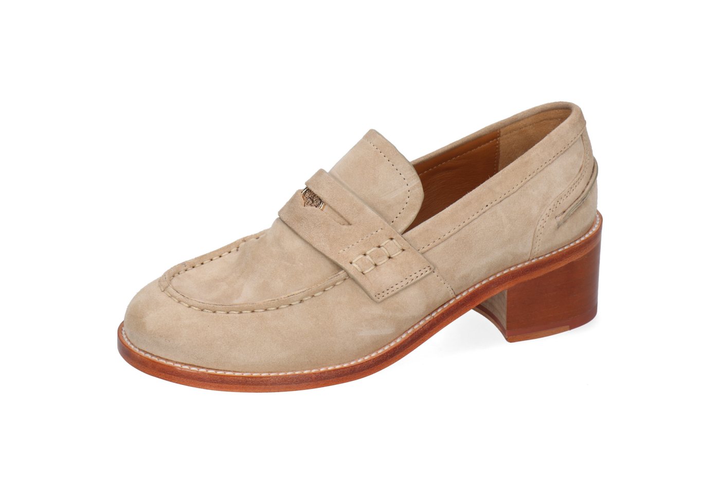 melvin & hamilton Imke 1 Leder-Loafers für Damen Loafer Block-Absatz, Echtes Leder