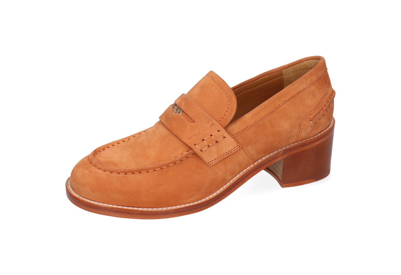 melvin & hamilton Imke 1 Leder-Loafers für Damen Loafer Block-Absatz, Echtes Leder