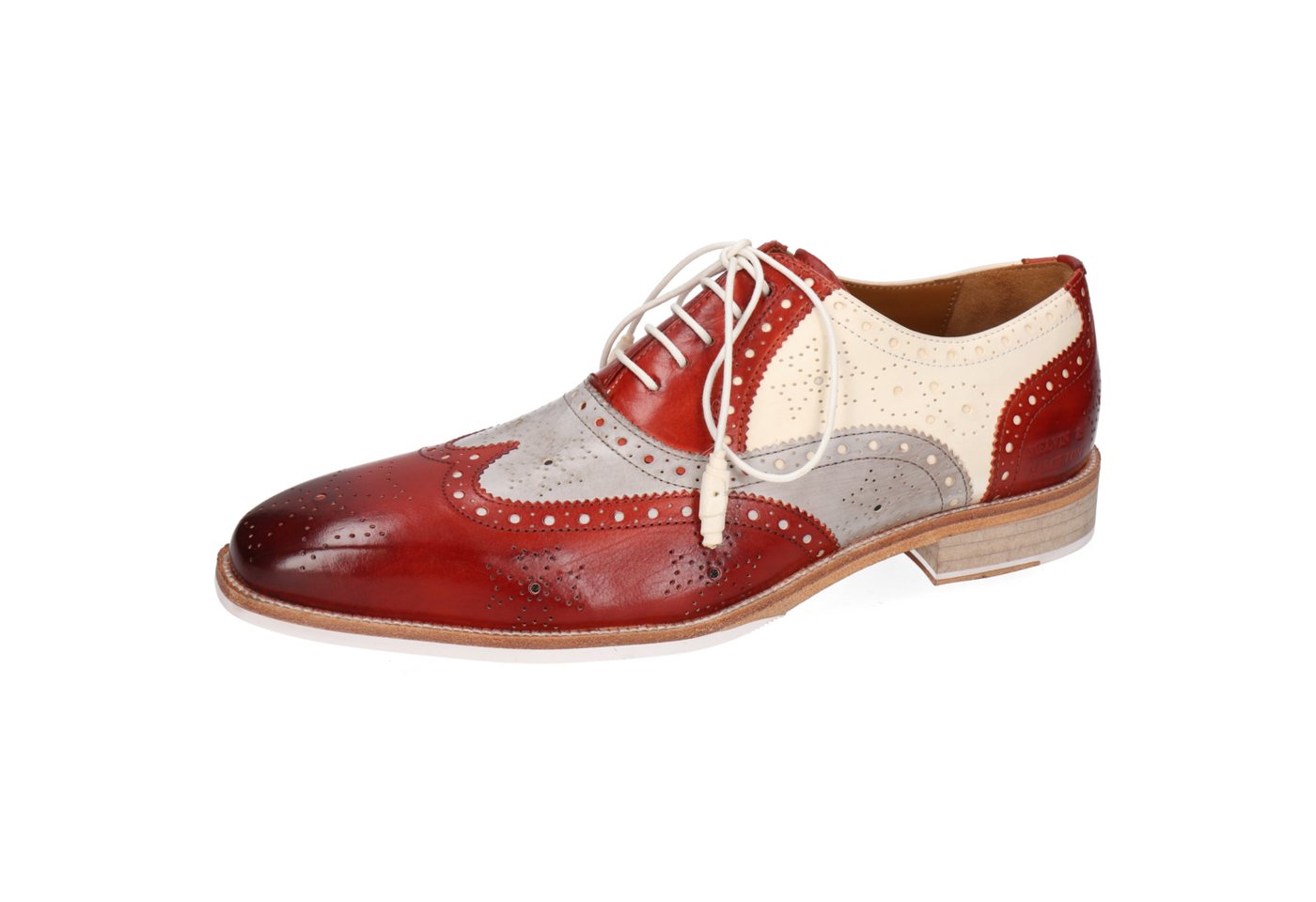 melvin & hamilton Jeff 28 Leder-Derby Schuhe für Herren Schnürschuh Flache Absätze, Echtes Leder