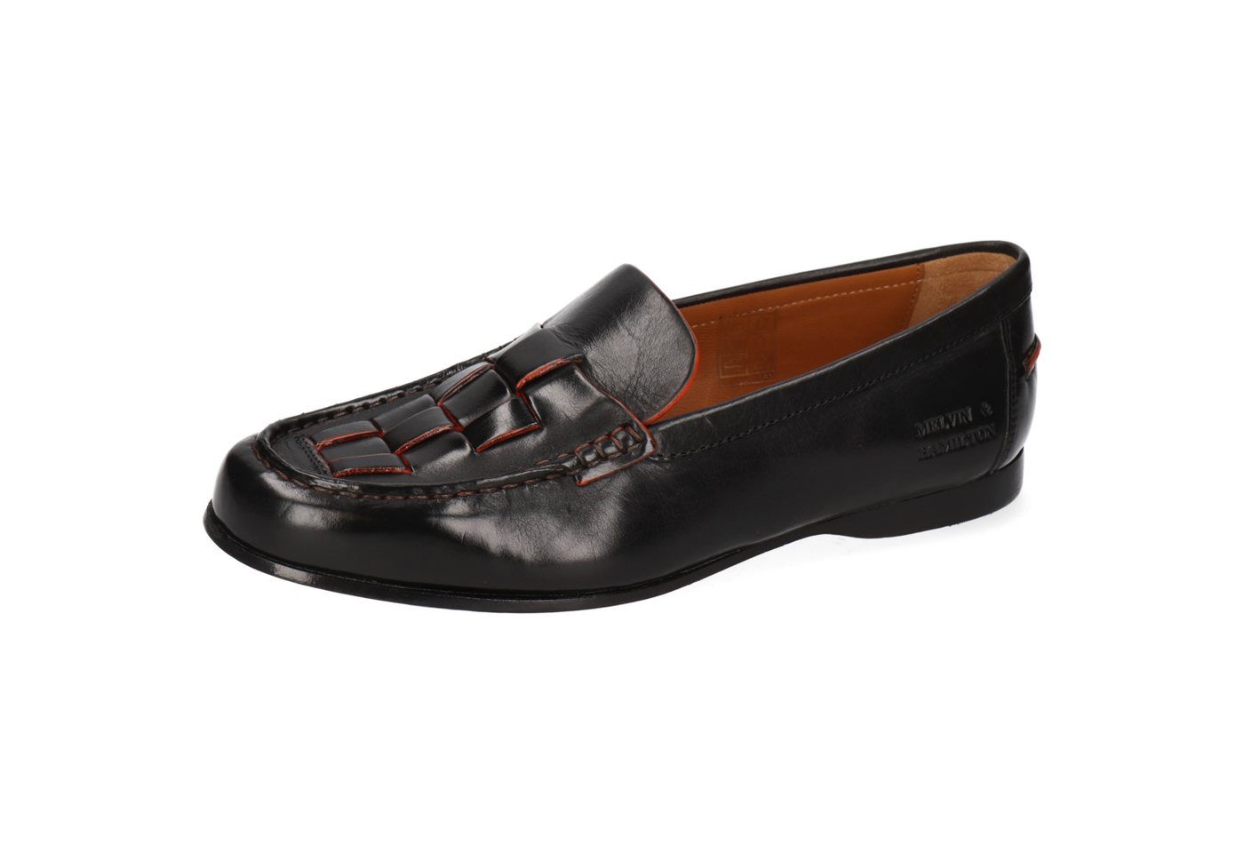 melvin & hamilton Julietta 4 Leder-Loafers für Damen Loafer Flache Absätze, Echtes Leder, Vegetabile Gerbung