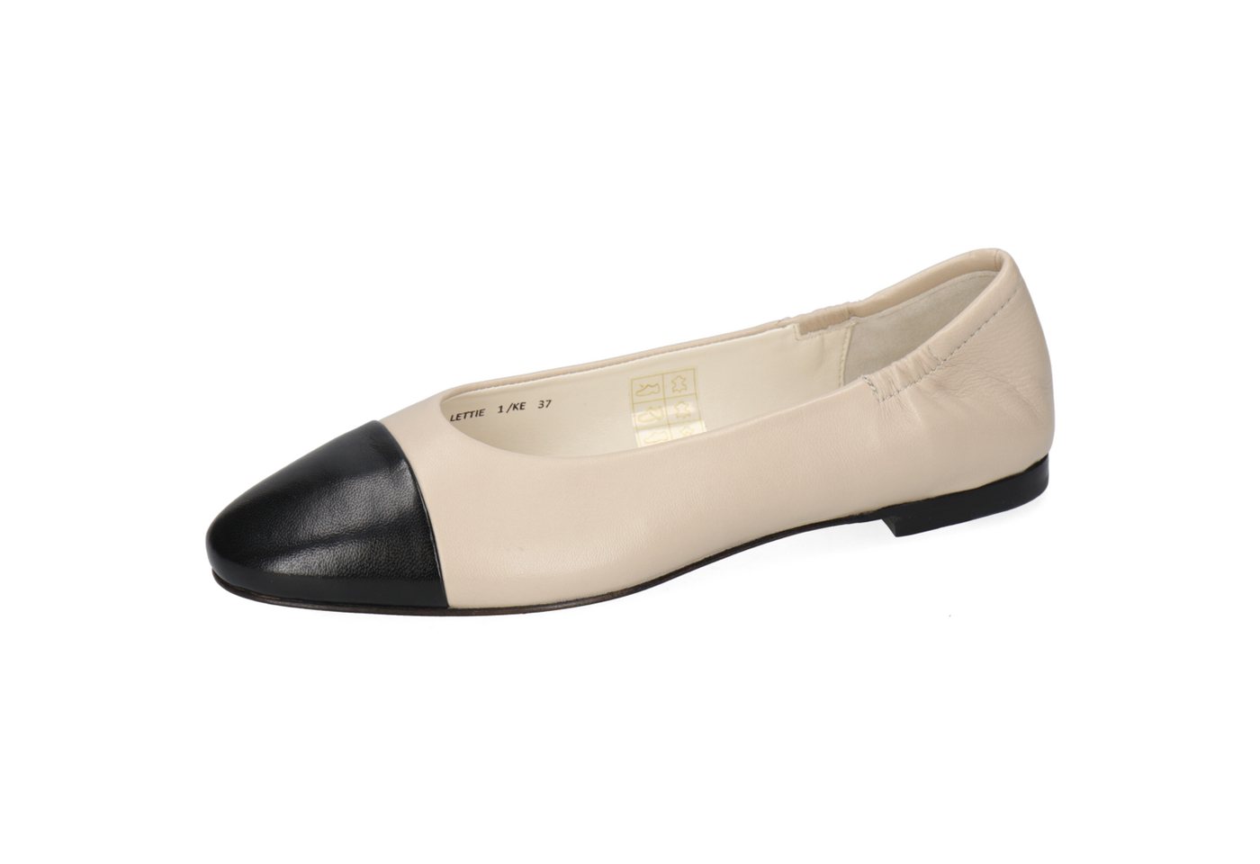 melvin & hamilton Lettie 1 Leder-Ballerinas für Damen Ballerina Flache Absätze, Echtes Leder (schwarz)