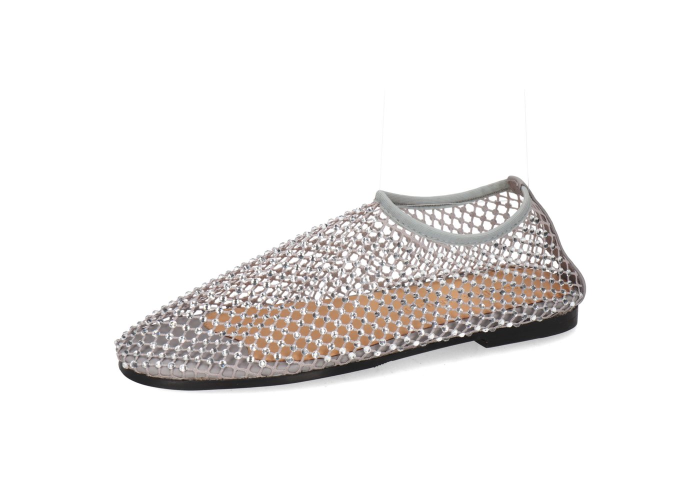 melvin & hamilton Olga 2 Textil-Ballerinas für Damen Ballerina Flache Absätze (grau)