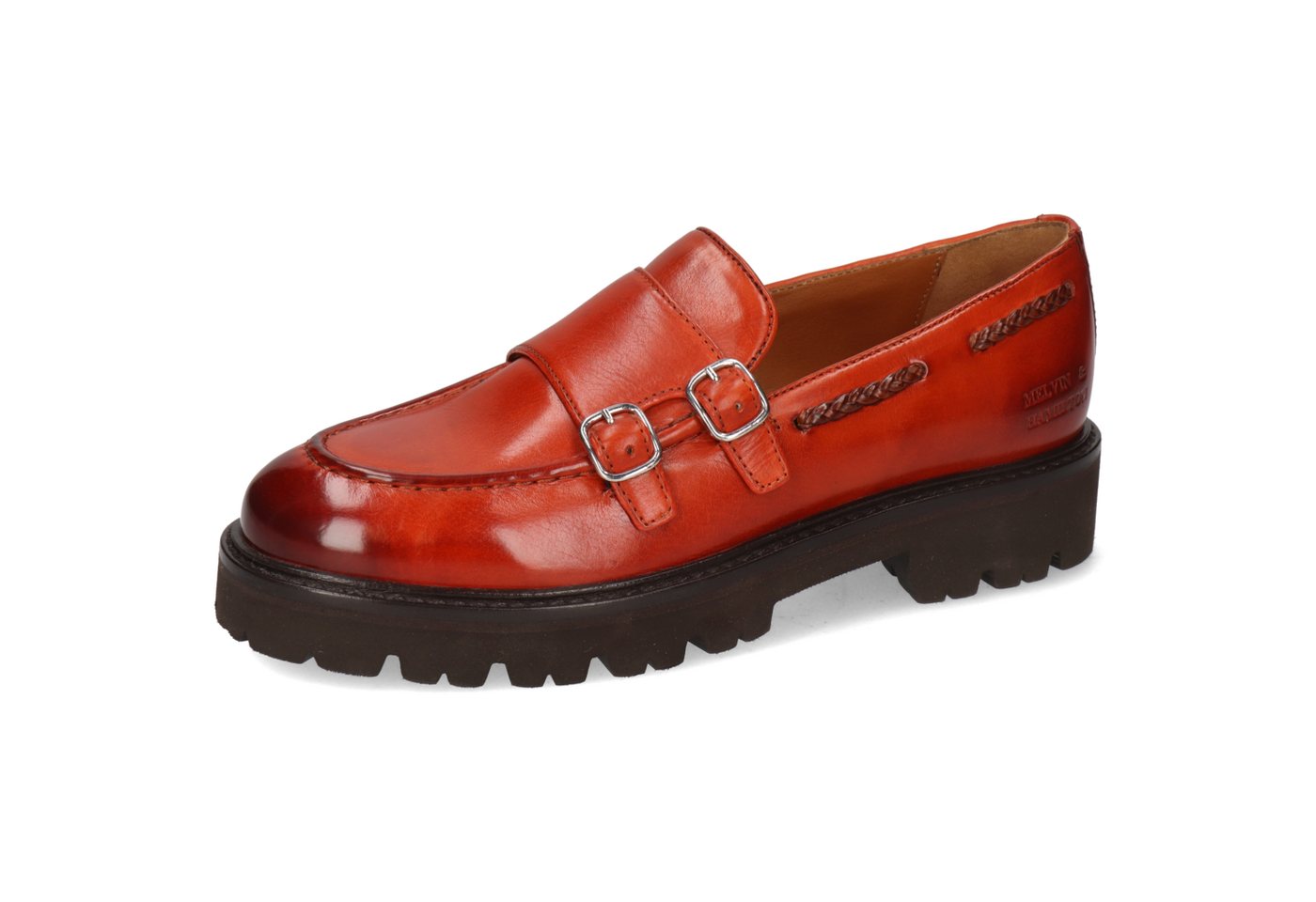 melvin & hamilton Regine 22 Leder-Loafers für Damen Loafer Flache Absätze, Echtes Leder, Vegetabile Gerbung