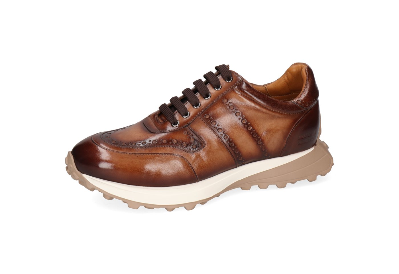 melvin & hamilton Richmond 1 Leder-Sneakers für Herren Sneaker Plateausohlen, Echtes Leder, Herausnehmbare Innensohle