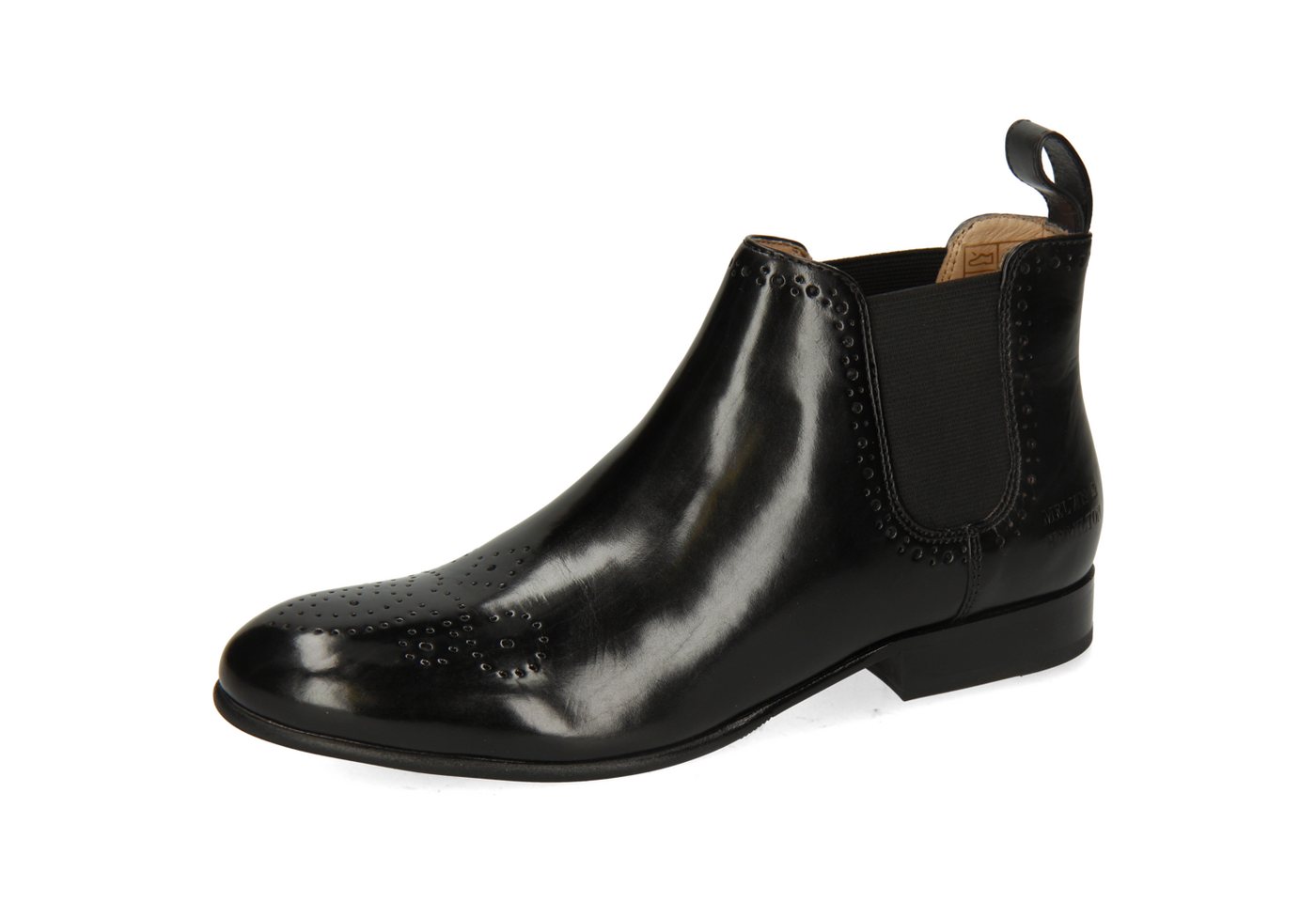 melvin & hamilton Sally 16 Leder-Chelsea Boots für Damen Stiefelette Flache Absätze, Echtes Leder, Gold Rated, Vegetabile Gerbung
