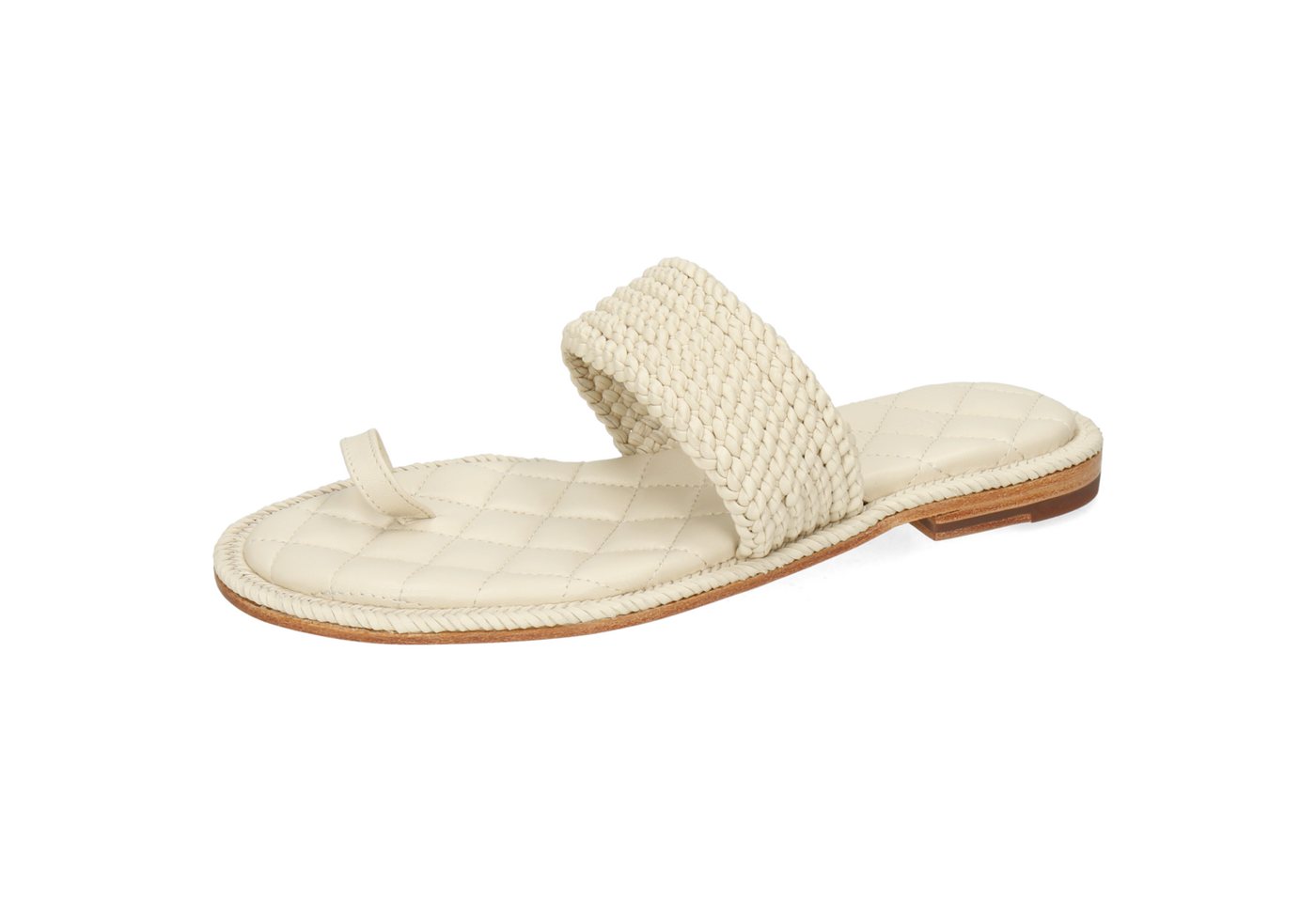melvin & hamilton Sandra 47 Leder-Geflochtene Schuhe für Damen Pantolette Flache Absätze, Echtes Leder