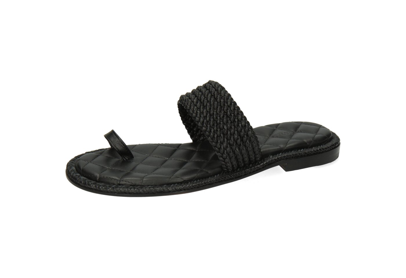 melvin & hamilton Sandra 47 Leder-Geflochtene Schuhe für Damen Pantolette Flache Absätze, Echtes Leder, Von Hand geflochten
