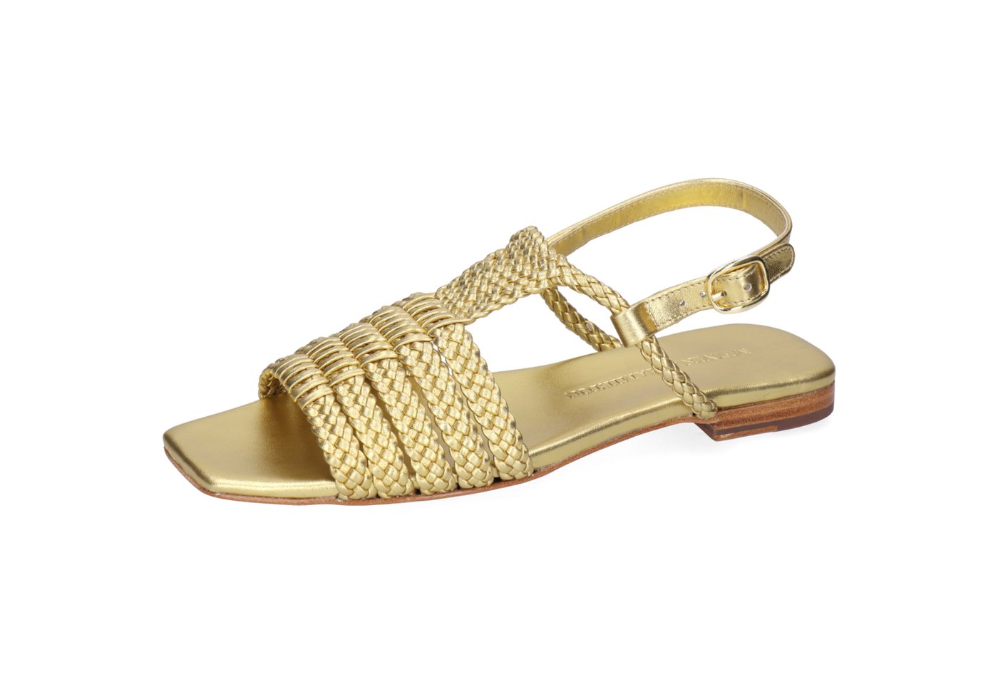 melvin & hamilton Sandrine 10 Leder-Sandalen für Damen Sandale Flache Absätze, Echtes Leder, Von Hand geflochten