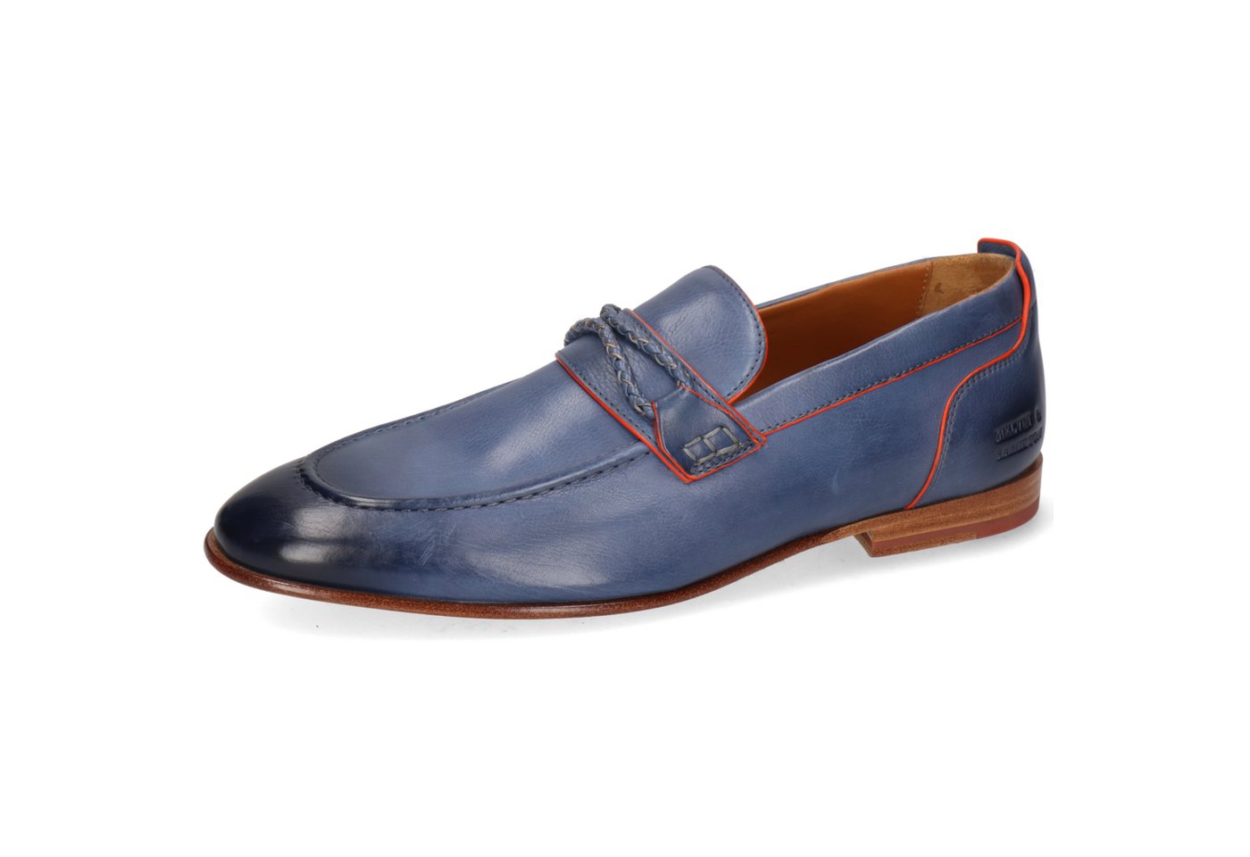 melvin & hamilton Santo 1 Leder-Loafers für Herren Loafer Flache Absätze, Echtes Leder, Vegetabile Gerbung