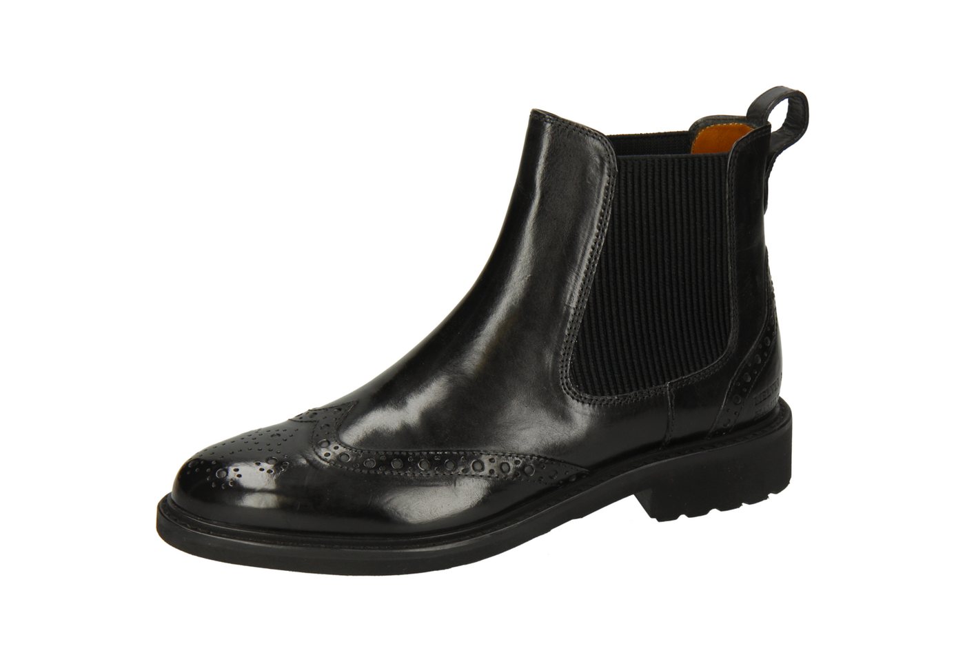 melvin & hamilton Selina 29 Leder-Chelsea Boots für Damen Stiefelette Flache Absätze, Echtes Leder, Gold Rated, Vegetabile Gerbung