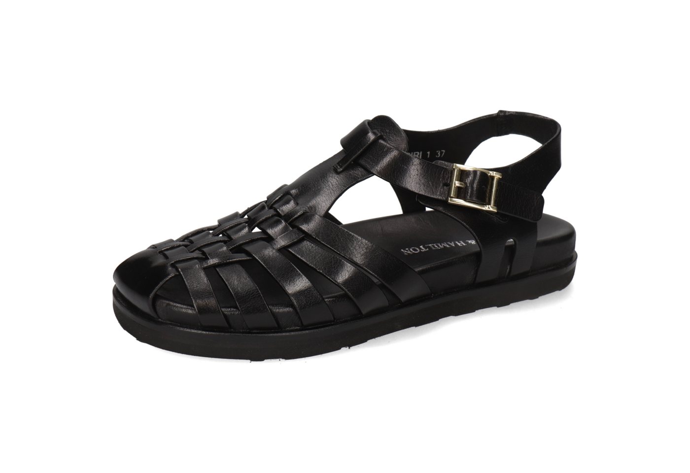 melvin & hamilton Siri 1 Leder-Geflochtene Schuhe für Damen Sandale Plateausohlen, Echtes Leder, Vegetabile Gerbung