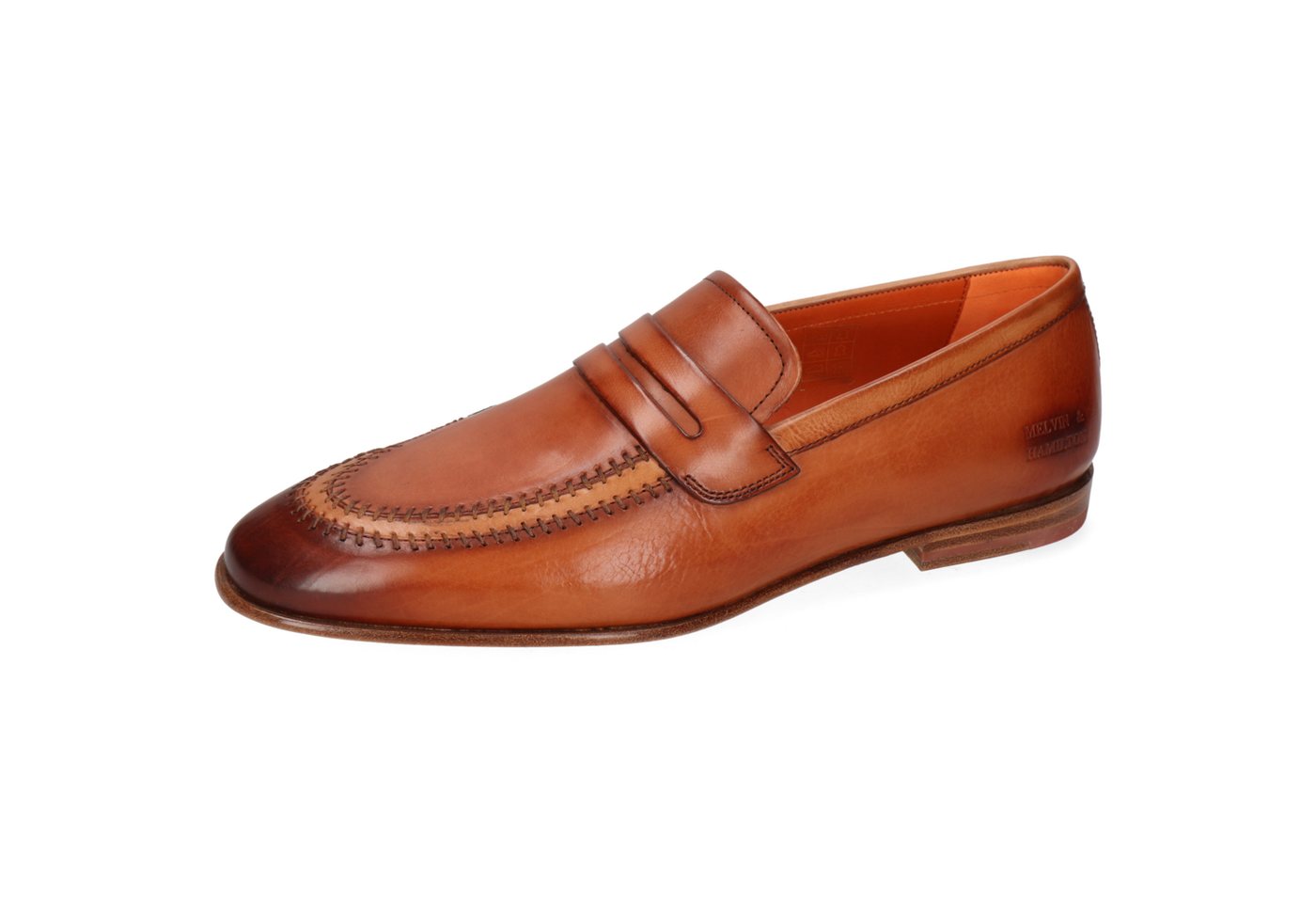 melvin & hamilton Thomas 3 Leder-Loafers für Herren Loafer Flache Absätze, Echtes Leder, Vegetabile Gerbung