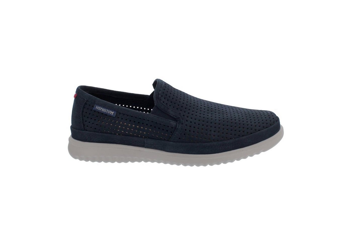mephisto Tiago Slipper, Sportbuck 1945, perforiertes Nubukleder, Navy, Slipper