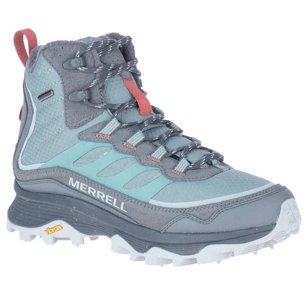 Merrell Moab Speed Thermo Mid WP (Vollnarbenleder, wasserdicht) blau/grau Wanderschuh