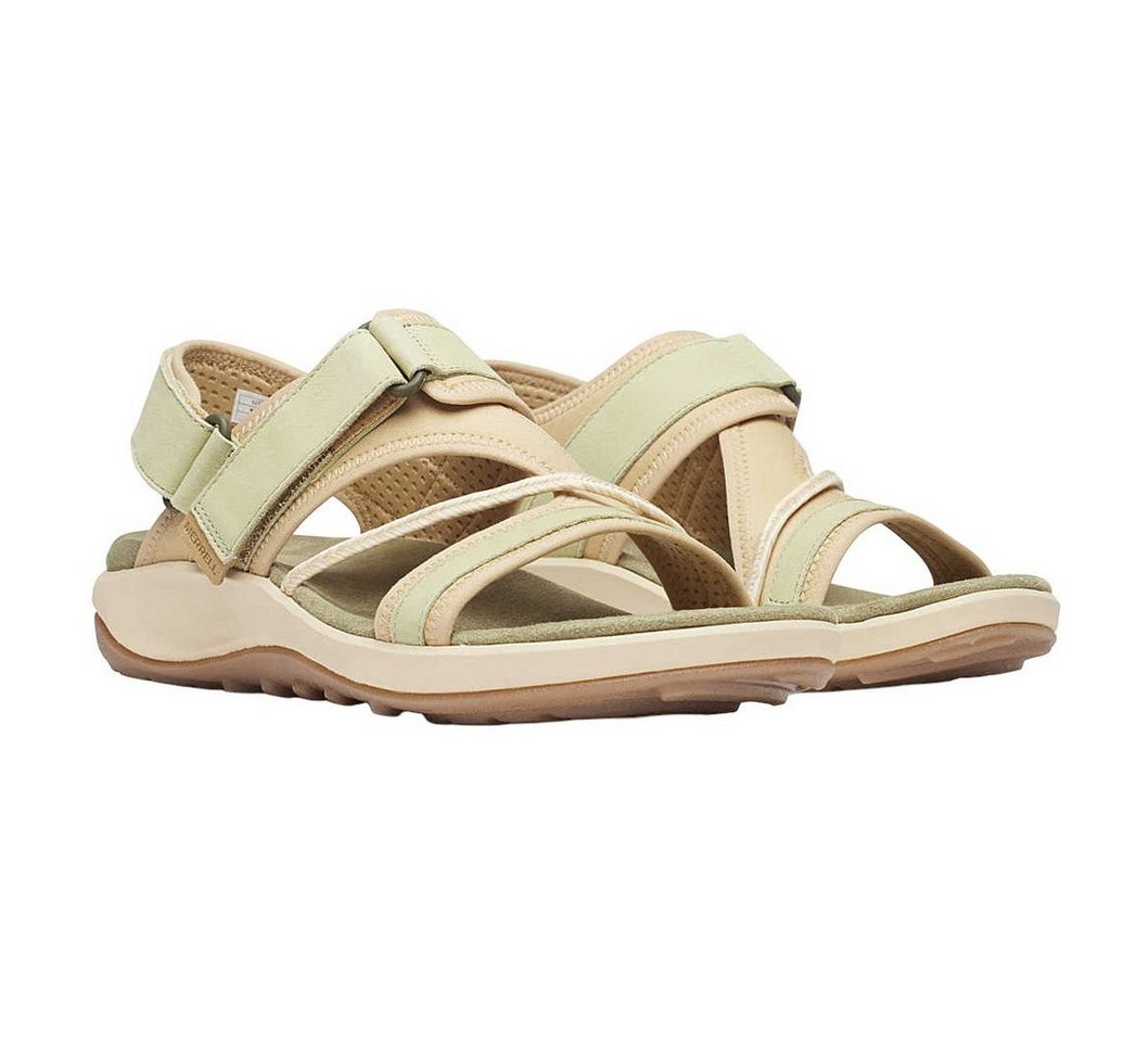 Merrell Terran 4 Backstrap (Vollnarbenleder, Klettverschluss) beige Damen Sandale