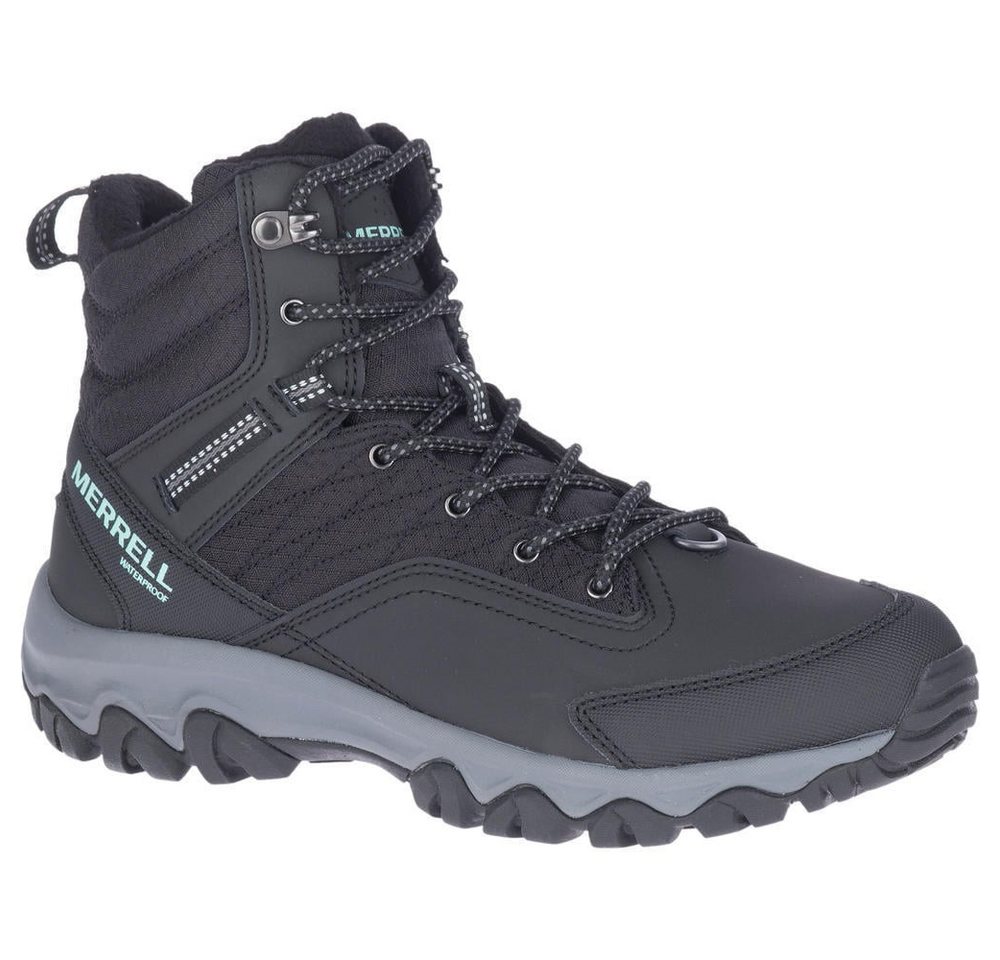 Merrell Winterstiefel Thermo Akita Mid WP (Leder, wasserdicht) schwarz Damen Wanderschuh
