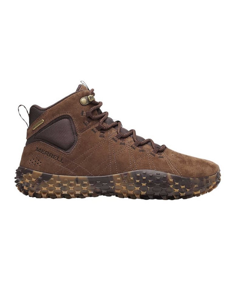 Merrell Wrapt Mid WP (Minimal-Laufschuhe, Leder, wasserdicht) dunkelbraun Sneaker