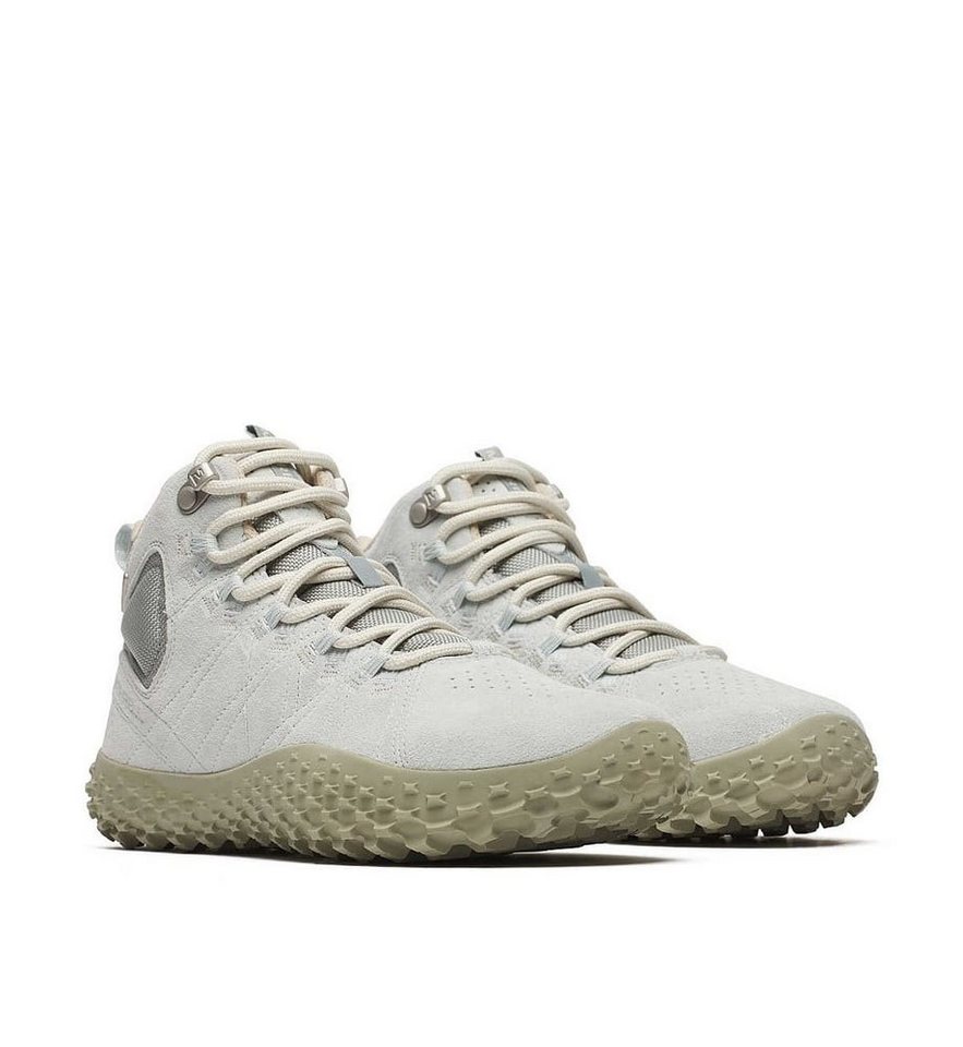 Merrell Wrapt Mid WP (Minimal-Laufschuhe, Leder, wasserdicht) grau Damen Sneaker