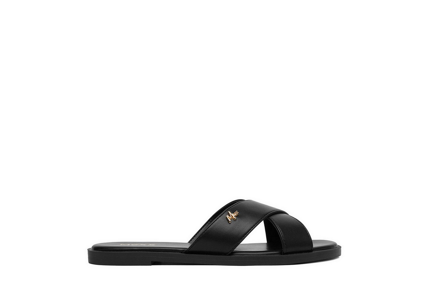 Mexx Damen-Flip-Flops Schwarz Badepantolette (schwarz)