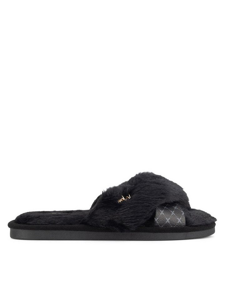 Mexx Damen-Hausschuhe Schwarze MI002004343W Hallenschuh