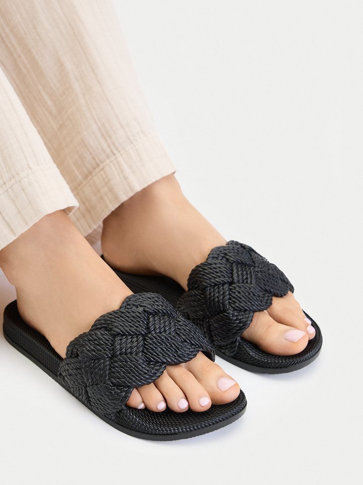 Mexx Frauen-Flip-Flops Schwarz MEXX-CEO-MICH1906041W-01 Schwarz Badepantolette