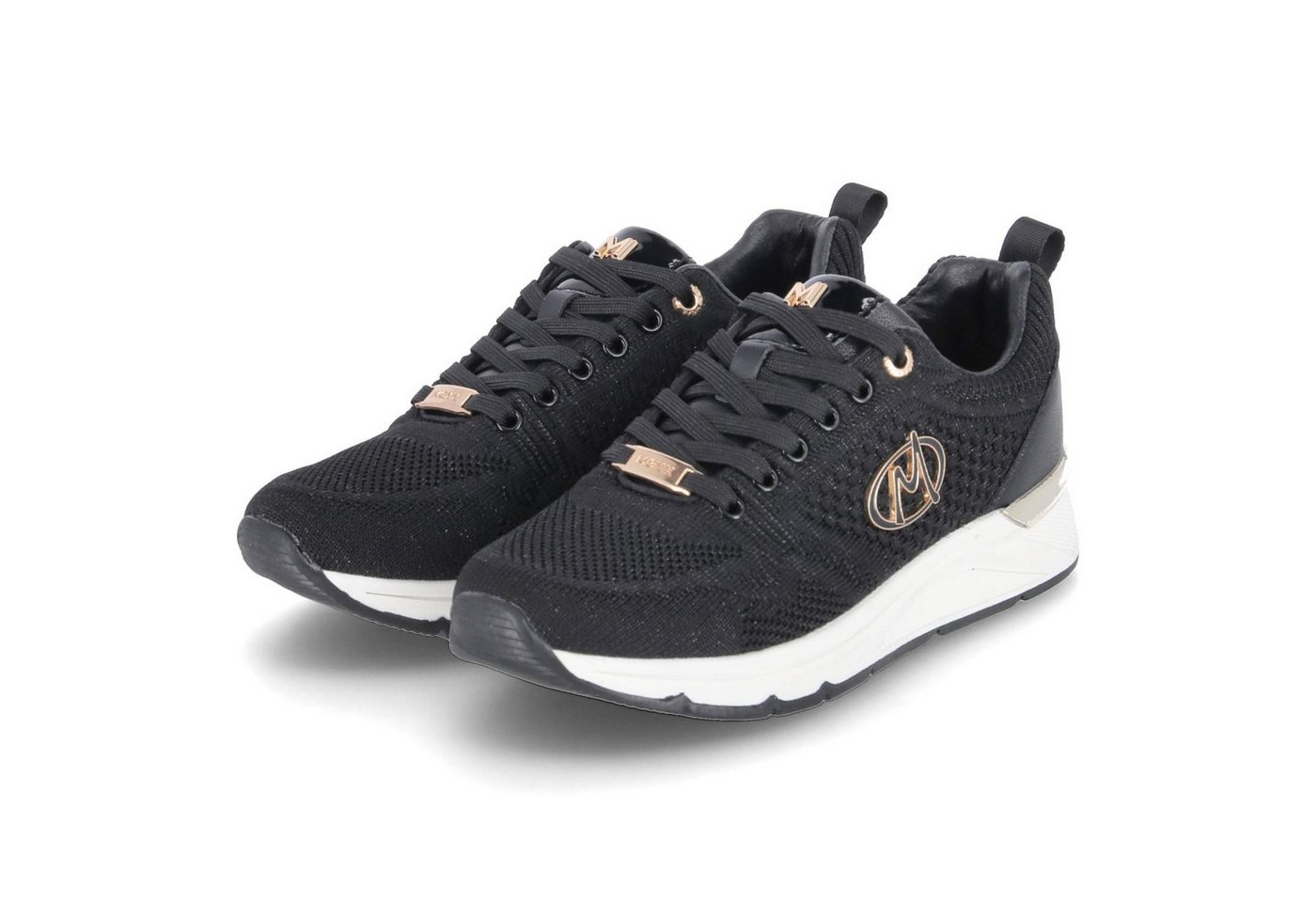 Mexx MI001009151W1000 Damen Textil & Synthetik schwarz Schnürschuh