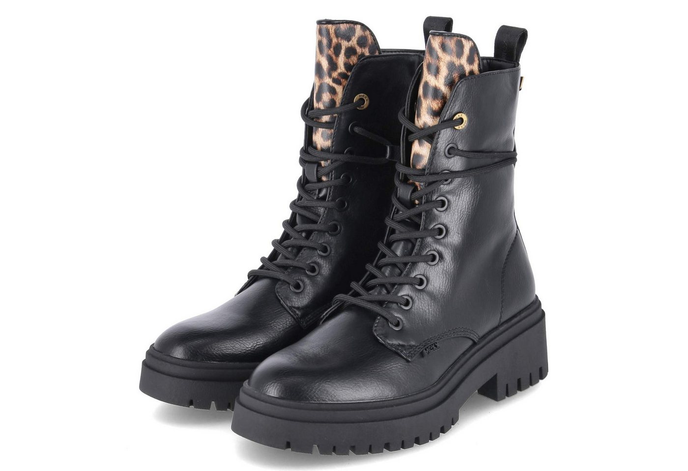 Mexx MI001701453W1000 Damen Synthetik schwarz Schnürstiefel