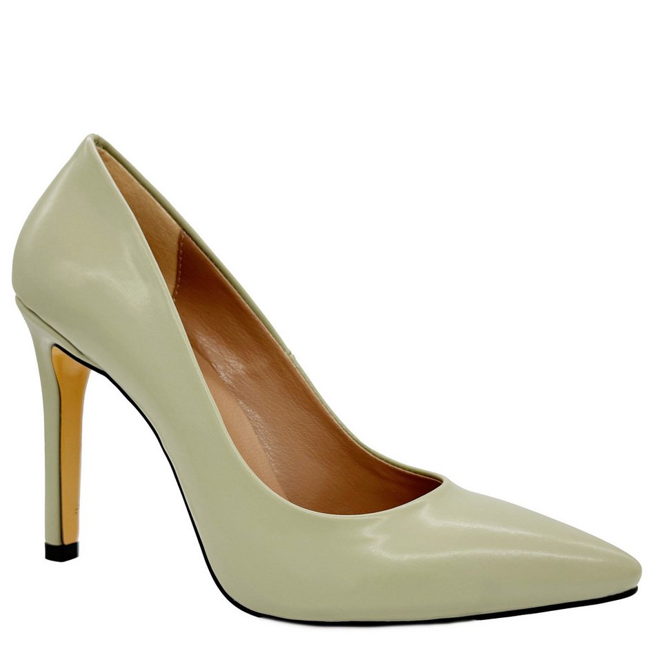 Michael Soul Lucia Pistazie Matt High-Heel-Pumps Bequeme Damen Abendschuhe