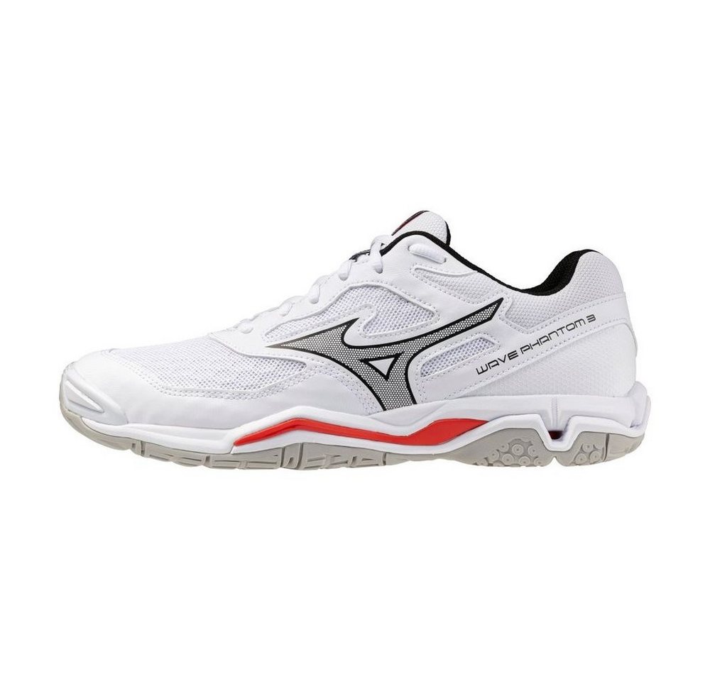 Mizuno Wave Phantom 3 Trainingsschuh (weiß/schwarz/rot)