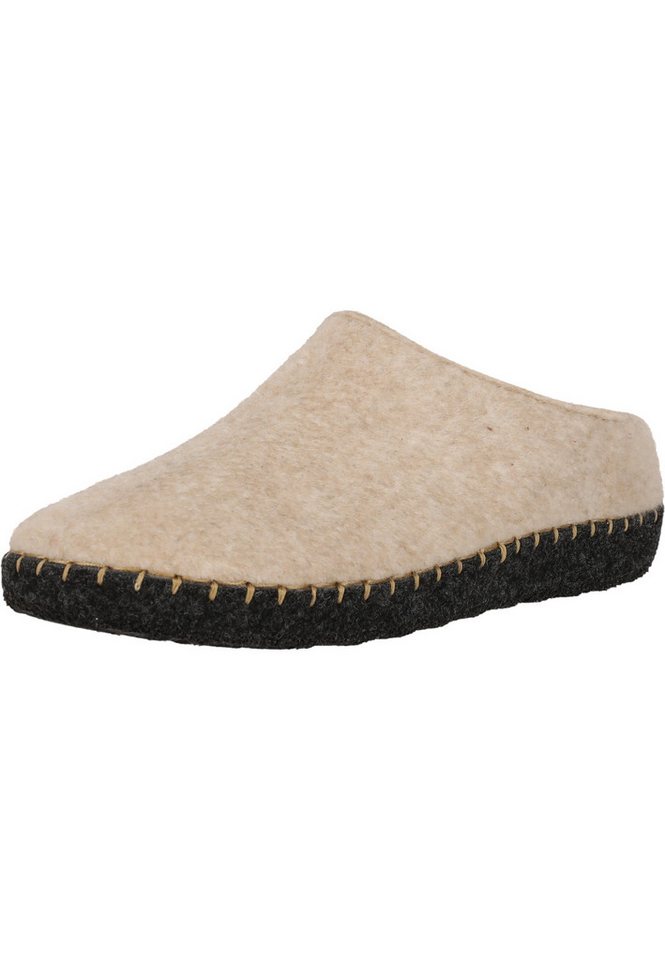 MOLS Sinaka Hausschuh im schlichten Design (beige)