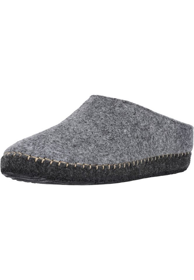 MOLS Sinaka Hausschuh im schlichten Design (grau)