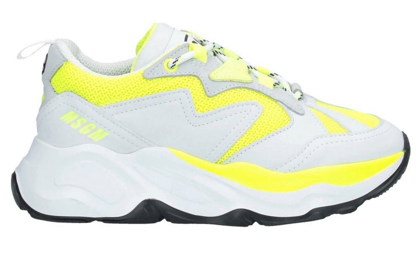 MSGM Damen Attack College Hiking Urban Runner Made in Italy Sneaker aus Kalbsleder, Nubuk und atmungsaktivem Mesh