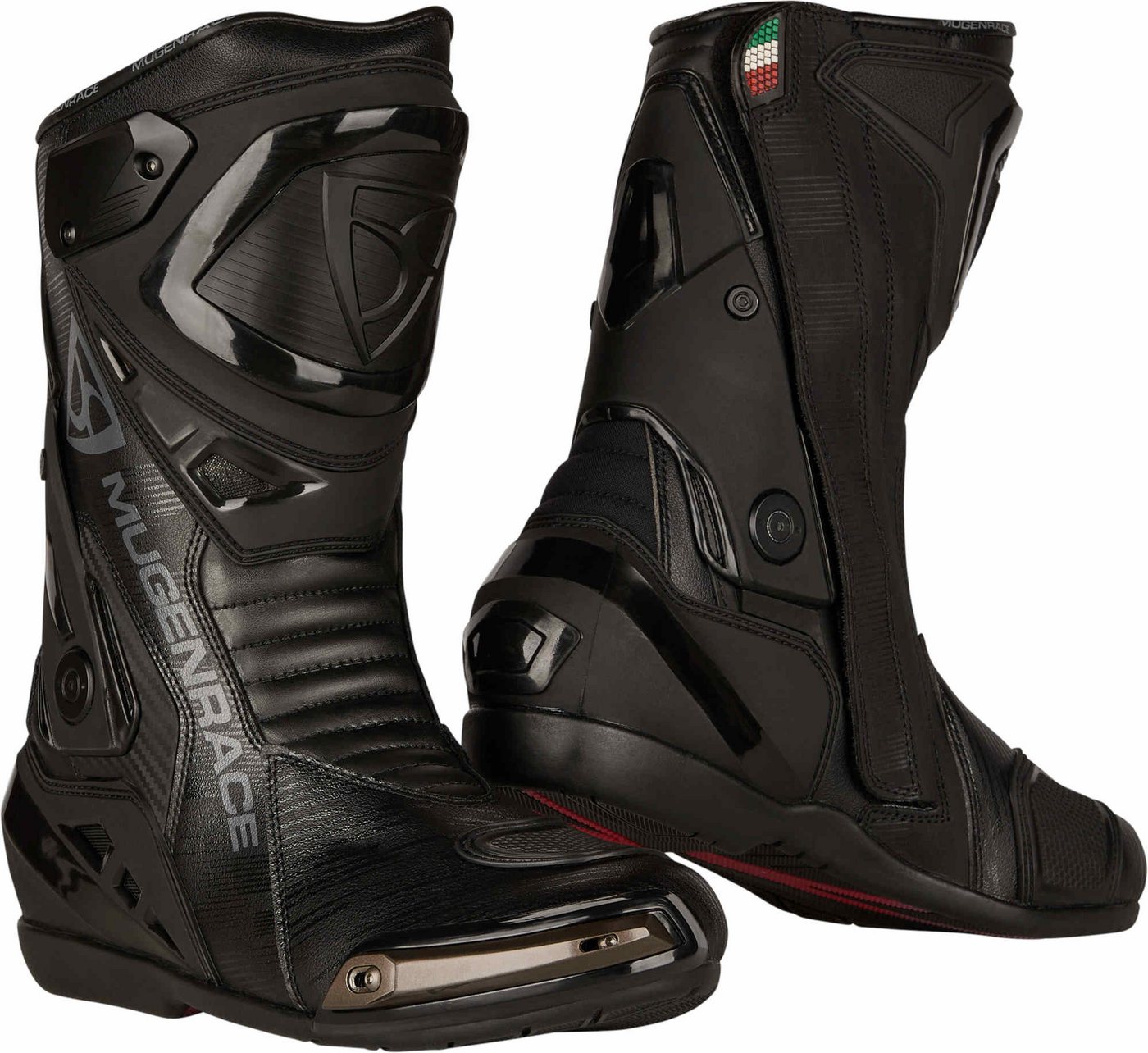 MUGENRACE Sphantom Plus perforierte Motorrad Stiefel Motorradstiefel perforiert,wechselbare Zehenschleifer